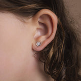 Boucles d'oreilles Mélodie Diamant laboratoire PIAPARIS