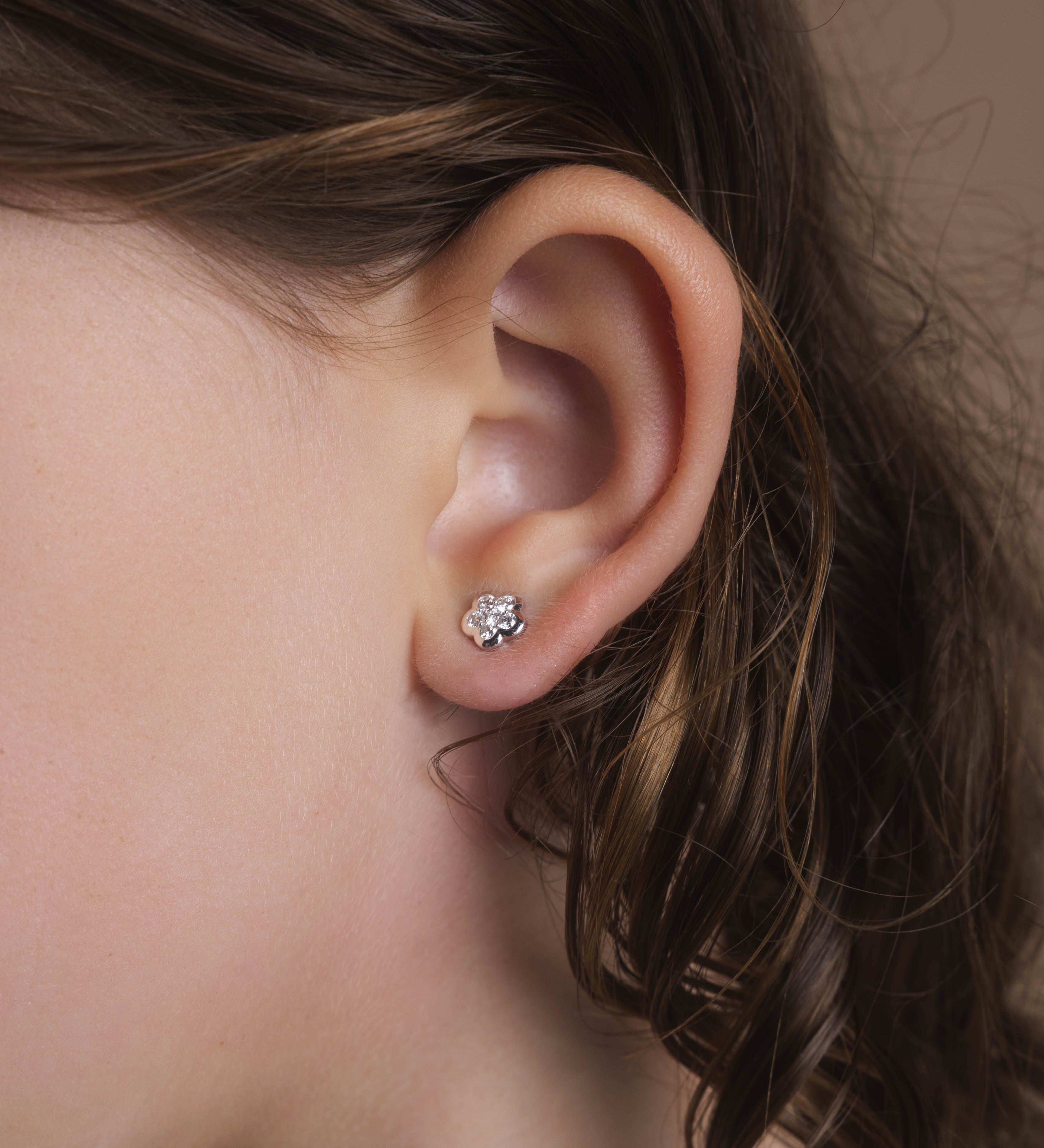 Boucles d'oreilles Mélodie Diamant laboratoire PIAPARIS