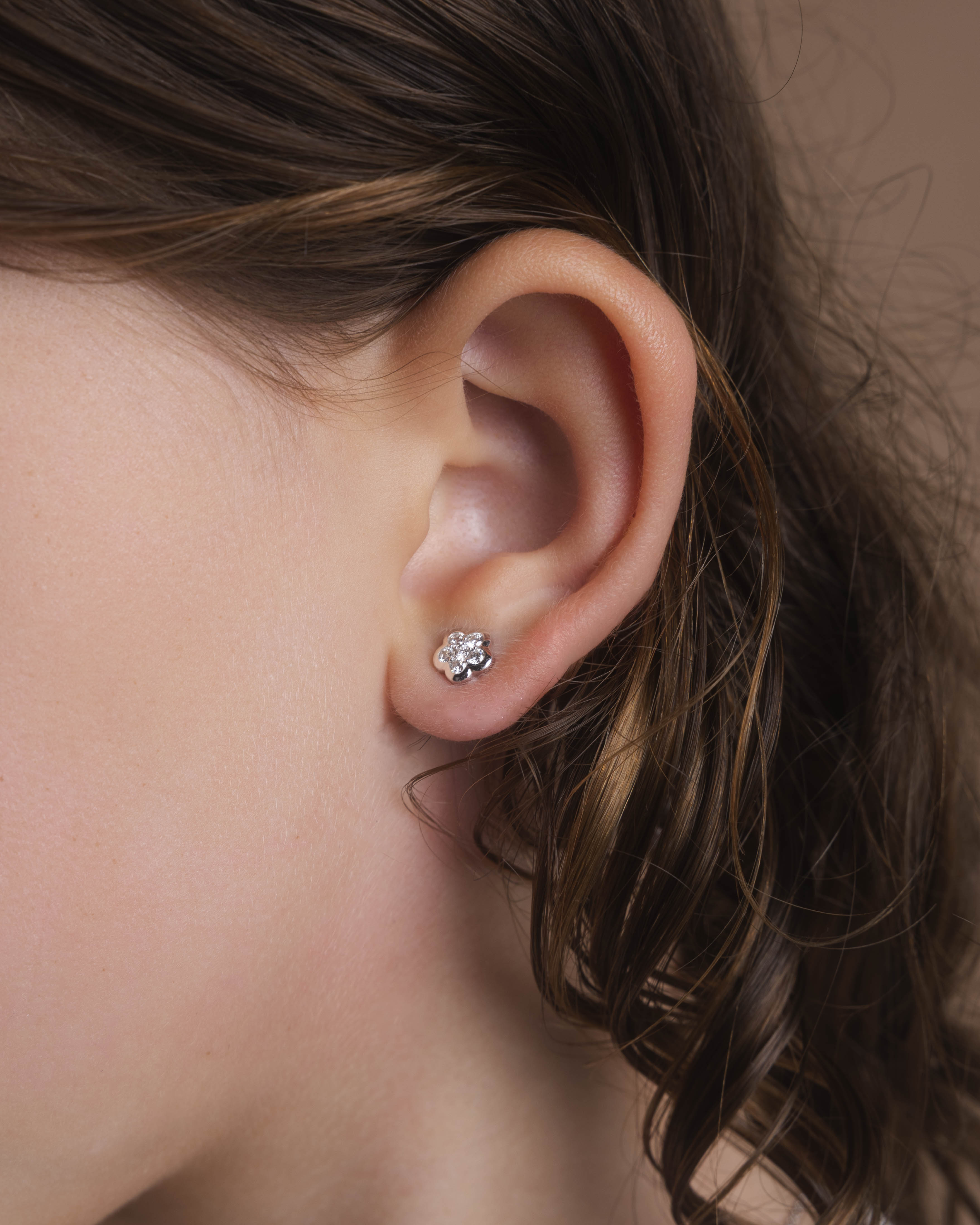 Boucles d'oreilles Mélodie Diamant laboratoire PIAPARIS