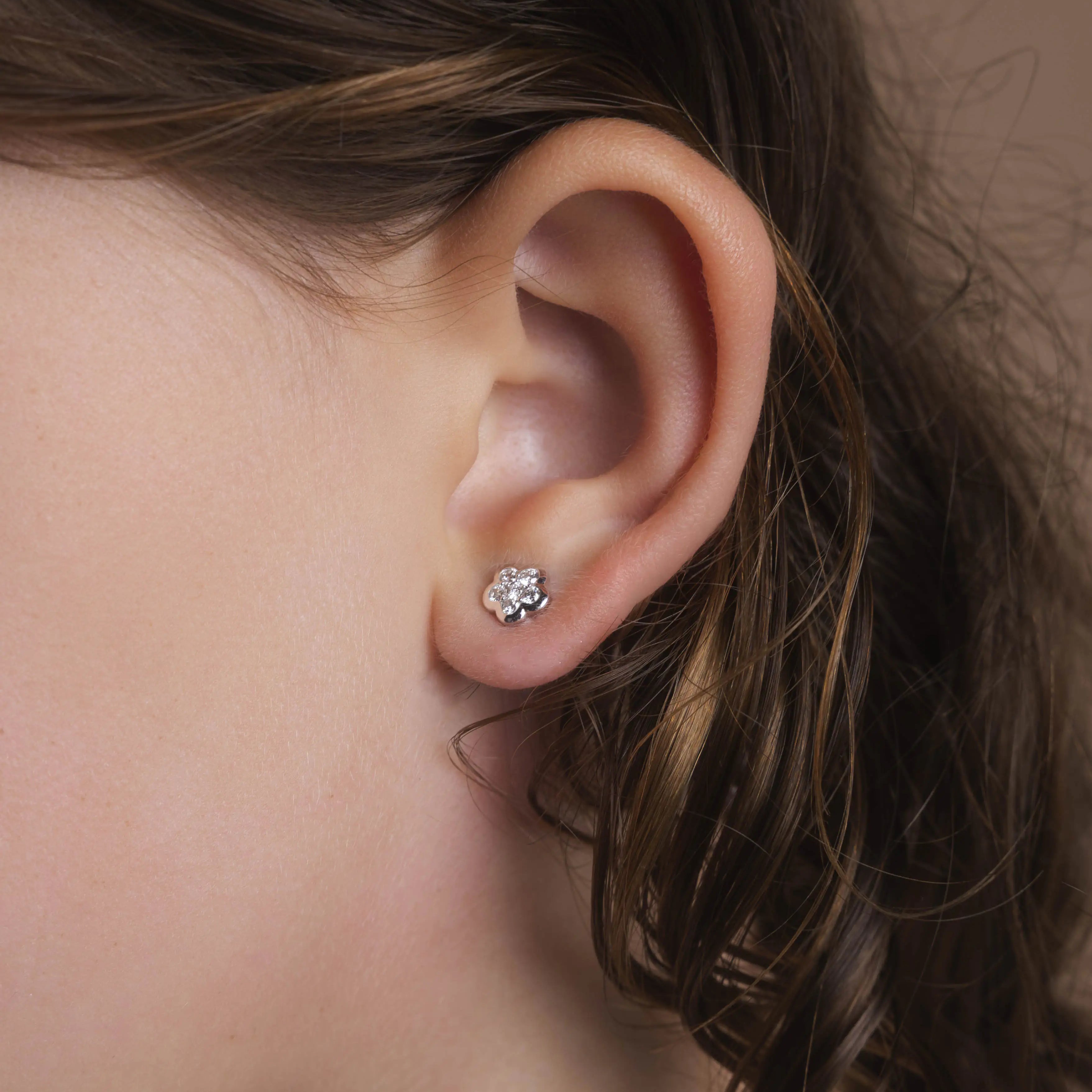 Boucles d'oreilles Mélodie Diamant laboratoire PIAPARIS