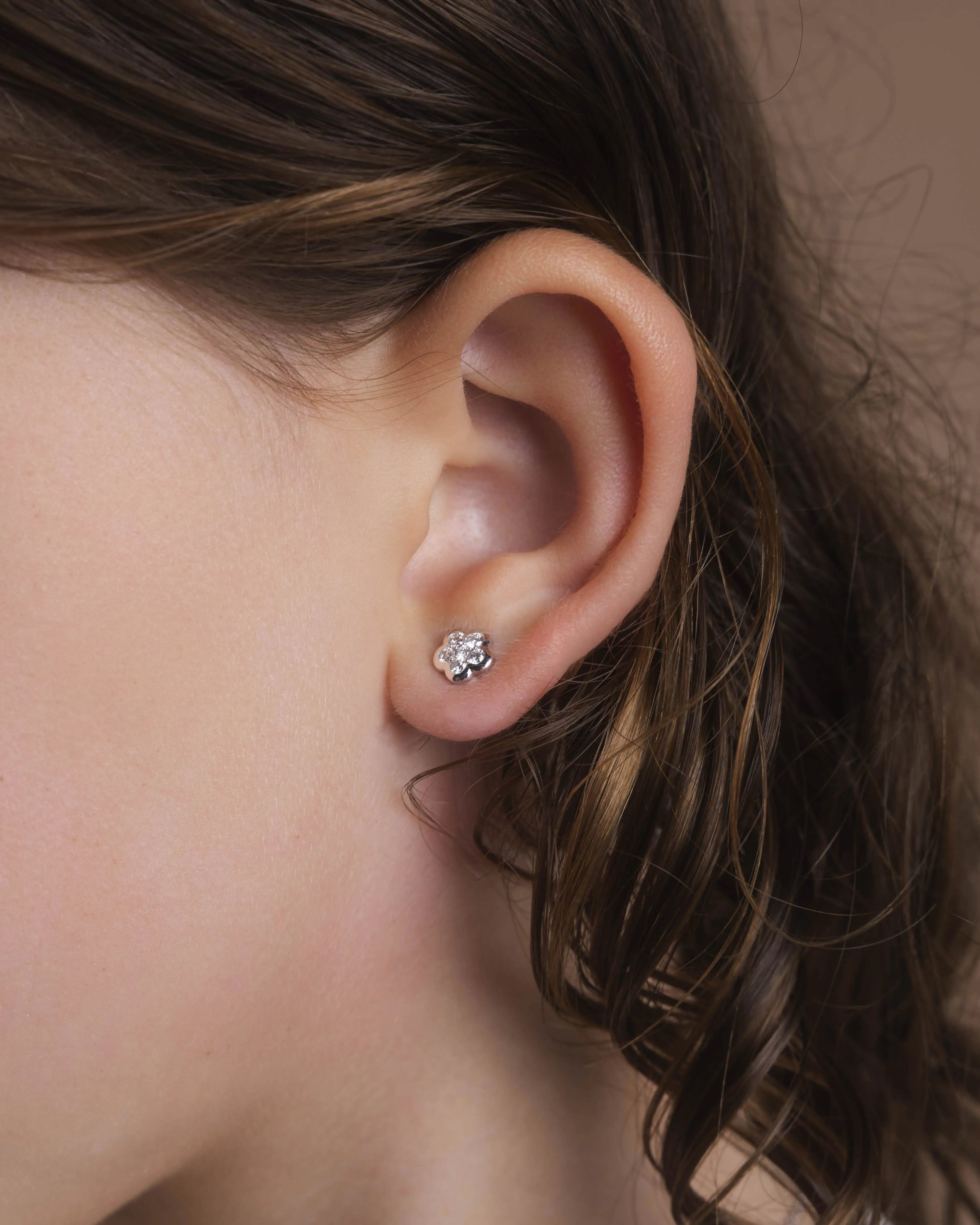 Boucles d'oreilles Mélodie Diamant laboratoire PIAPARIS