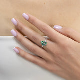 Bague Paloma Olive Or Blanc