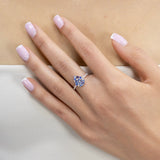 Bague Paloma Bleue Or Blanc