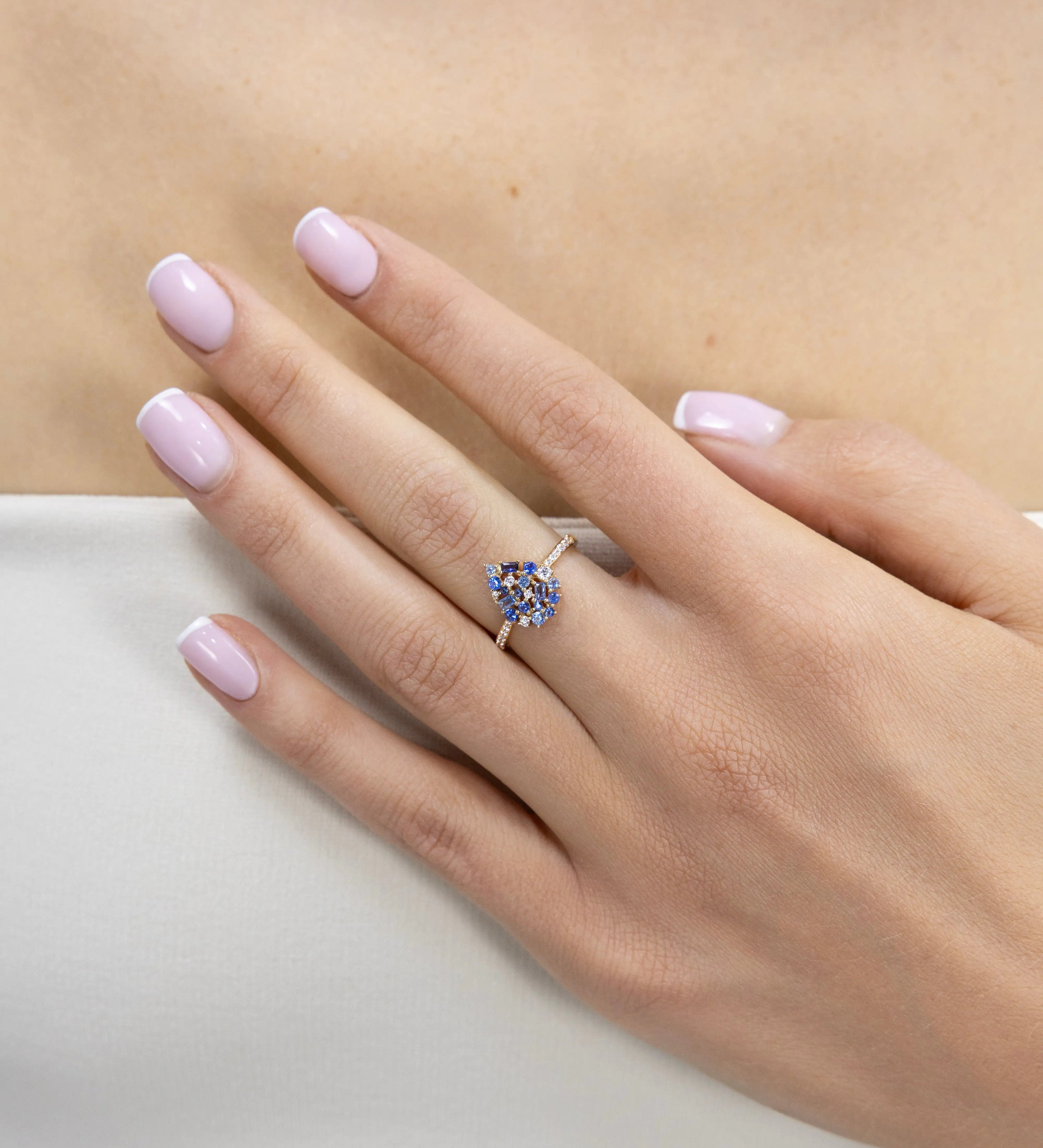 Bague Paloma Bleue
