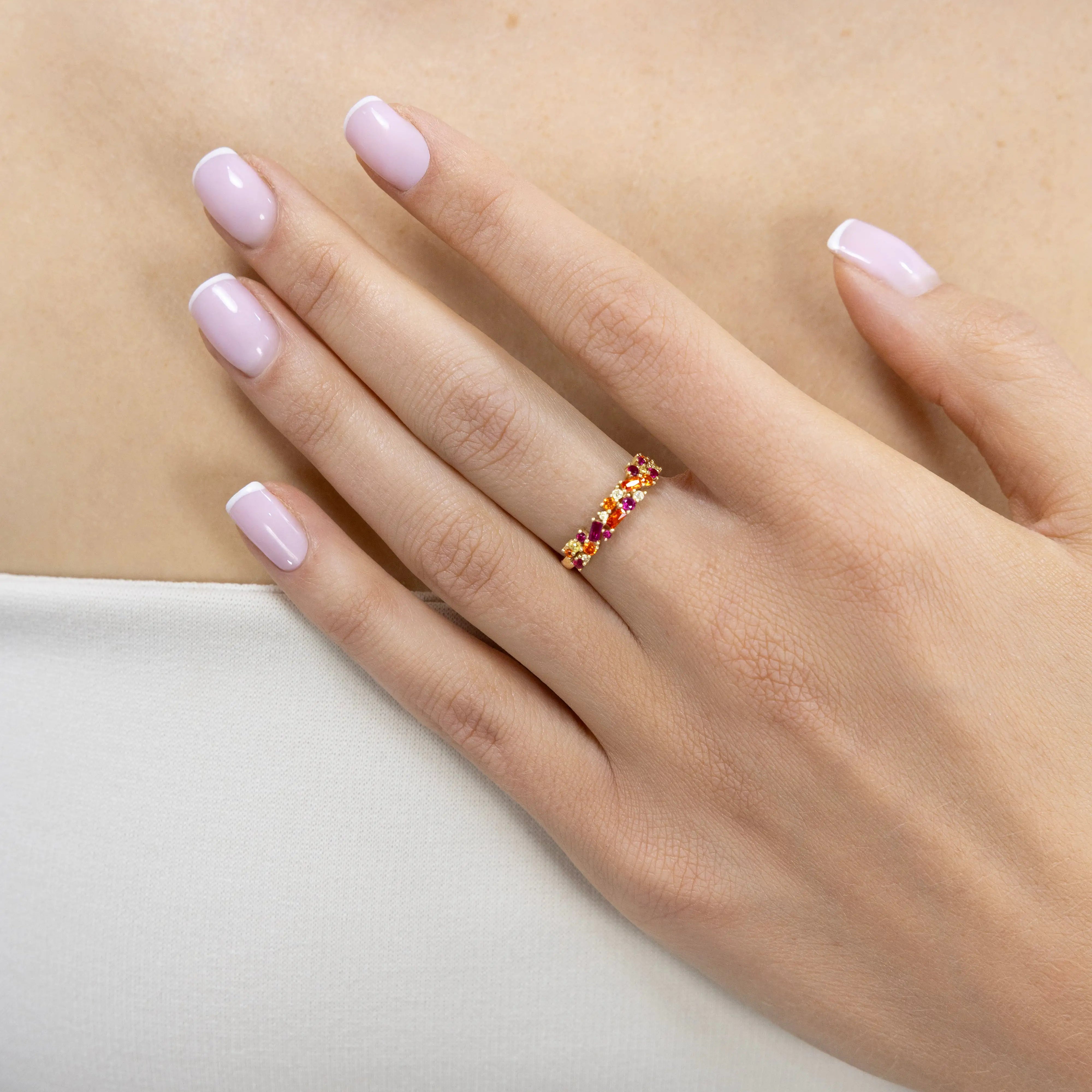 Bague Ophélie Rosée en or jaune