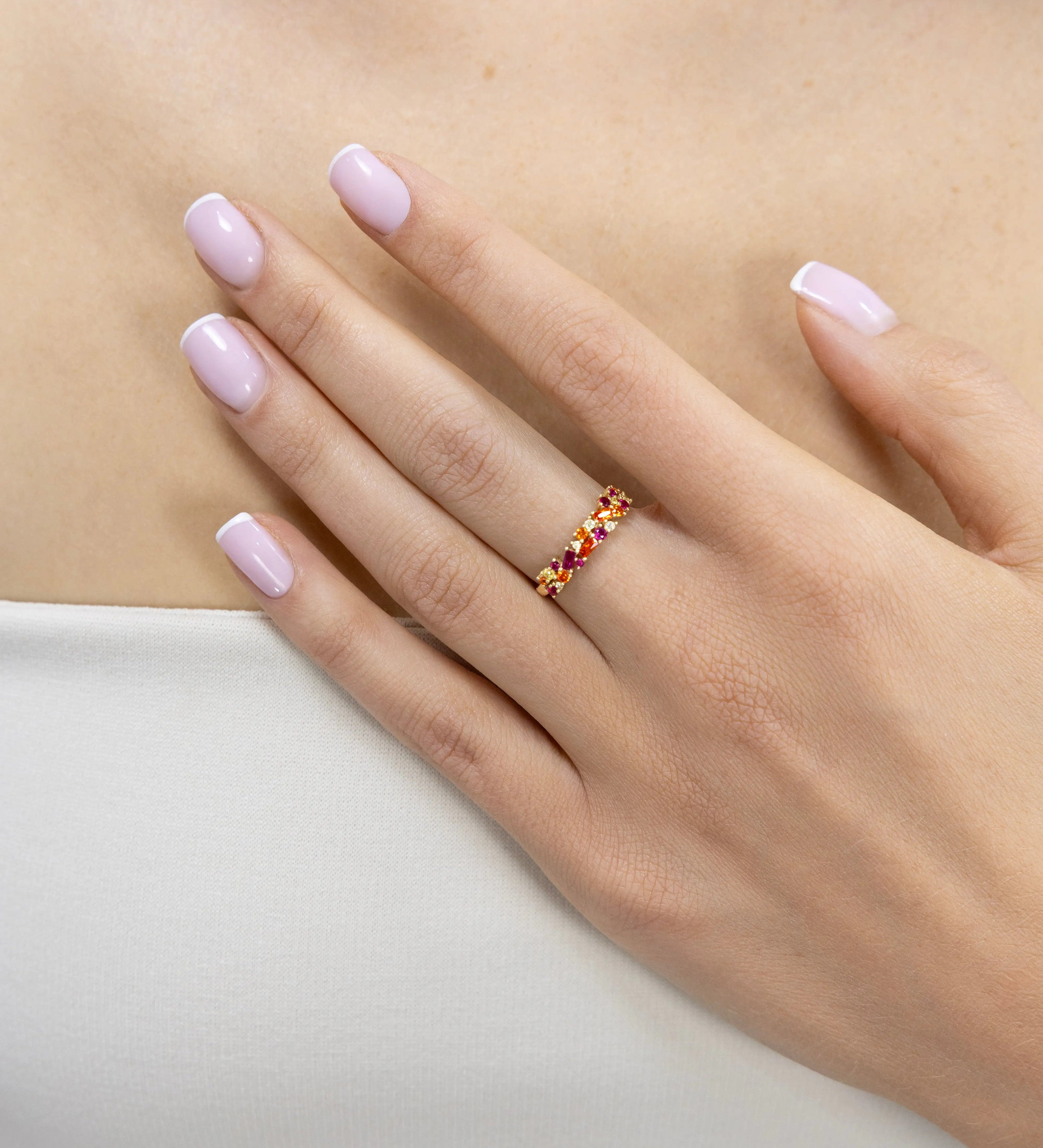 Bague Ophélie Rosée en or jaune
