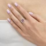 Bague Flora Prune