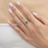 Bague Baby Flora Olive