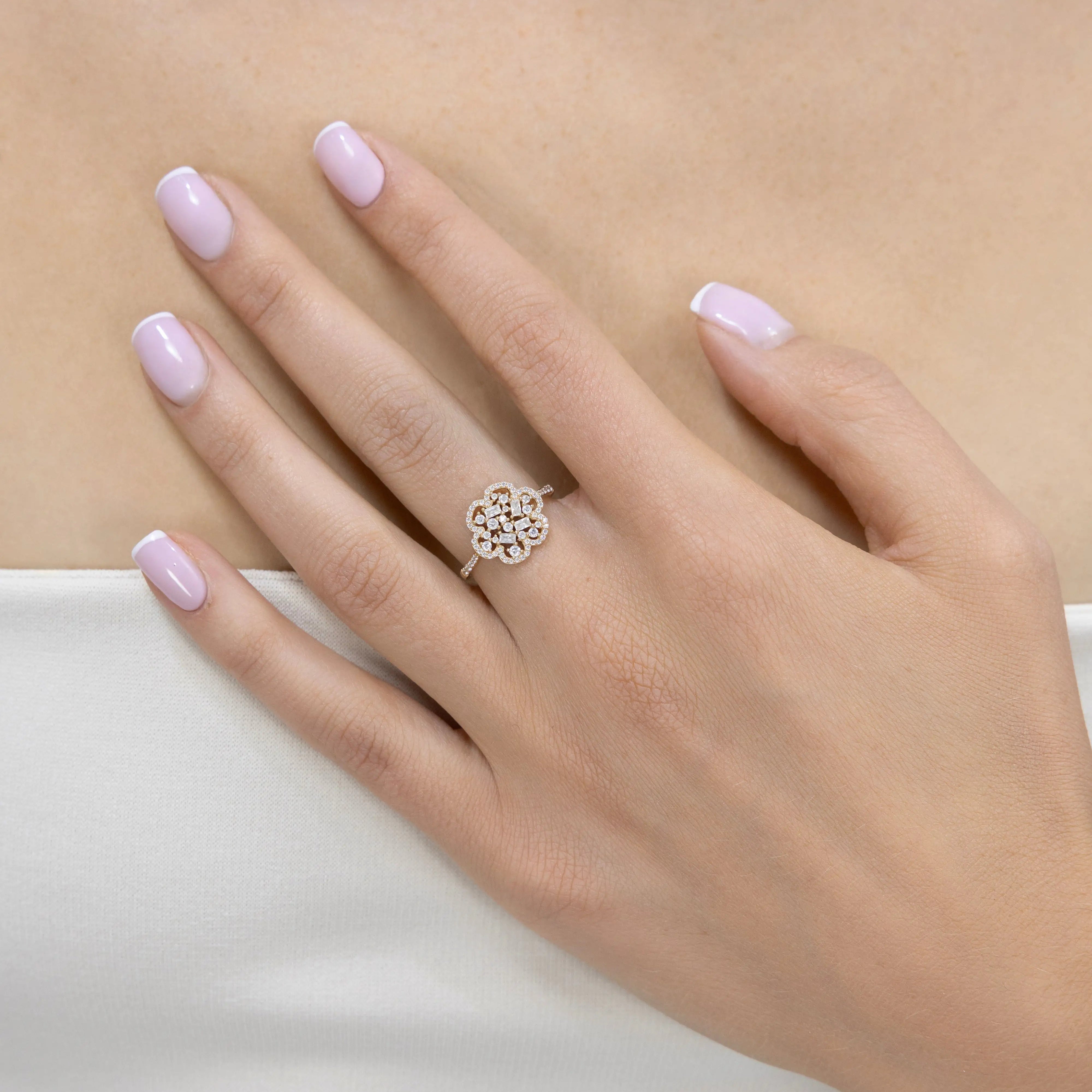 Bague Flora en or jaune