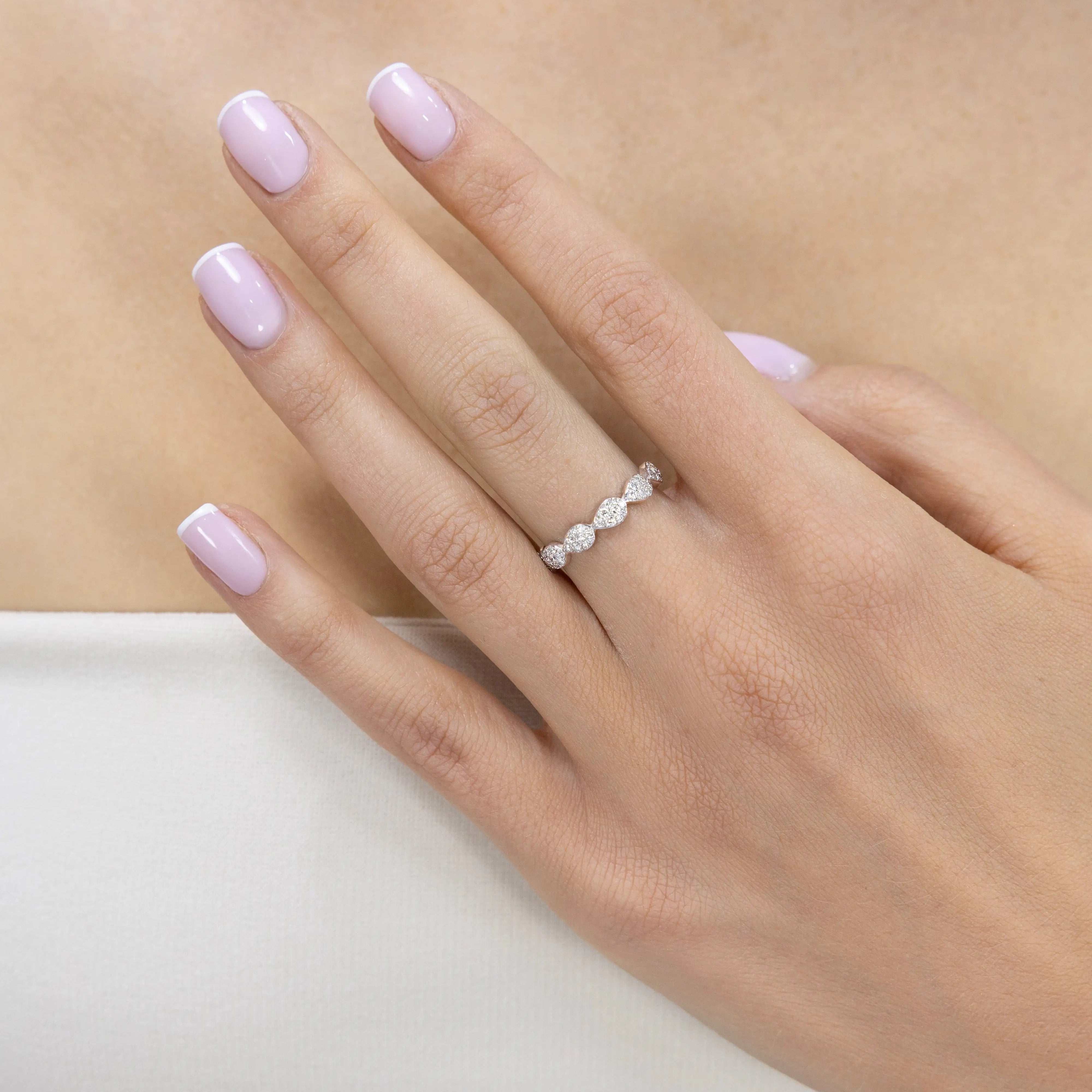 Bague Majesté en or blanc et Diamant de laboratoire 