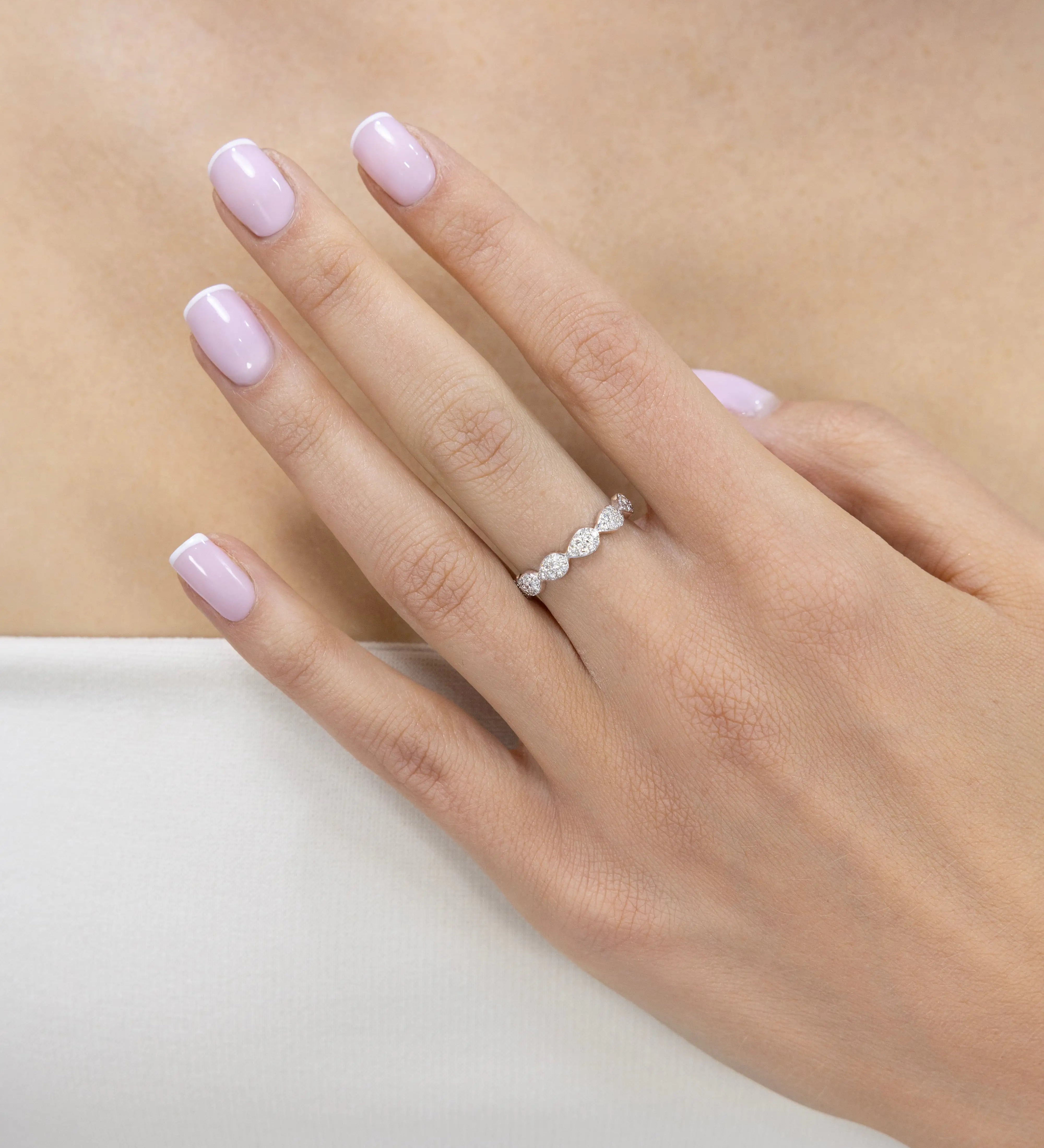 Bague Majesté en or blanc et Diamant de laboratoire 
