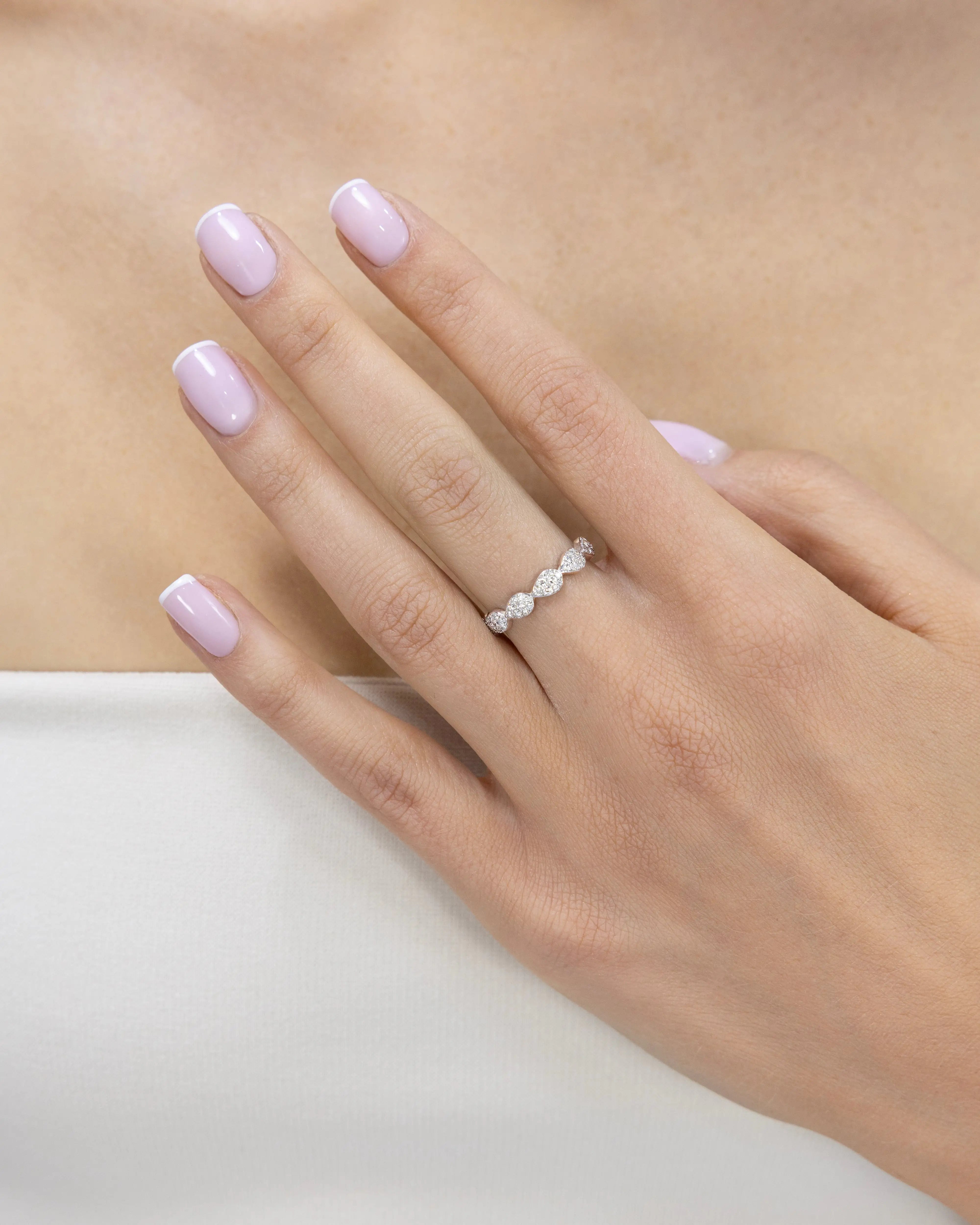 Bague Majesté en or blanc et Diamant de laboratoire 