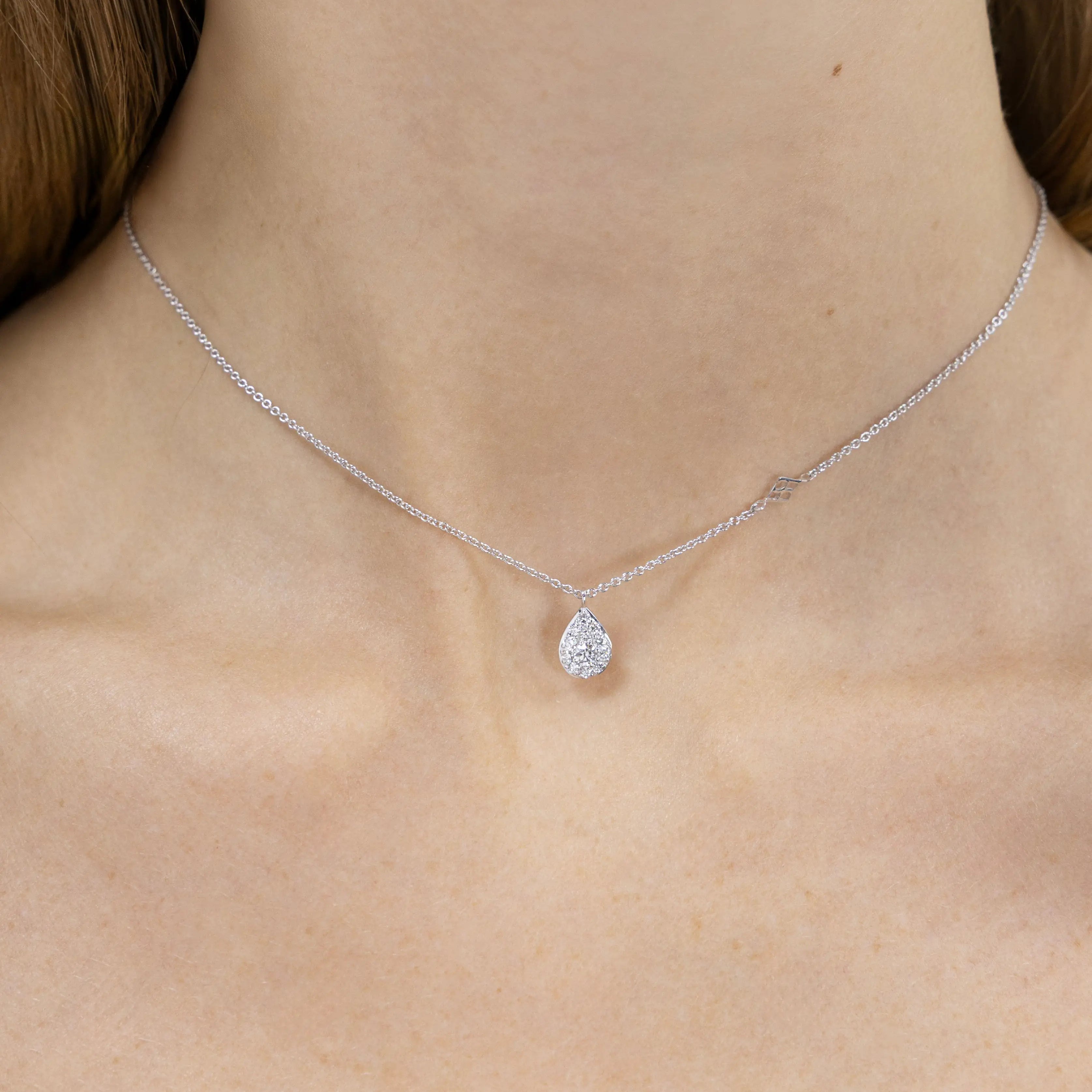 Collier Bagatelle en or blanc et Diamant de laboratoire 