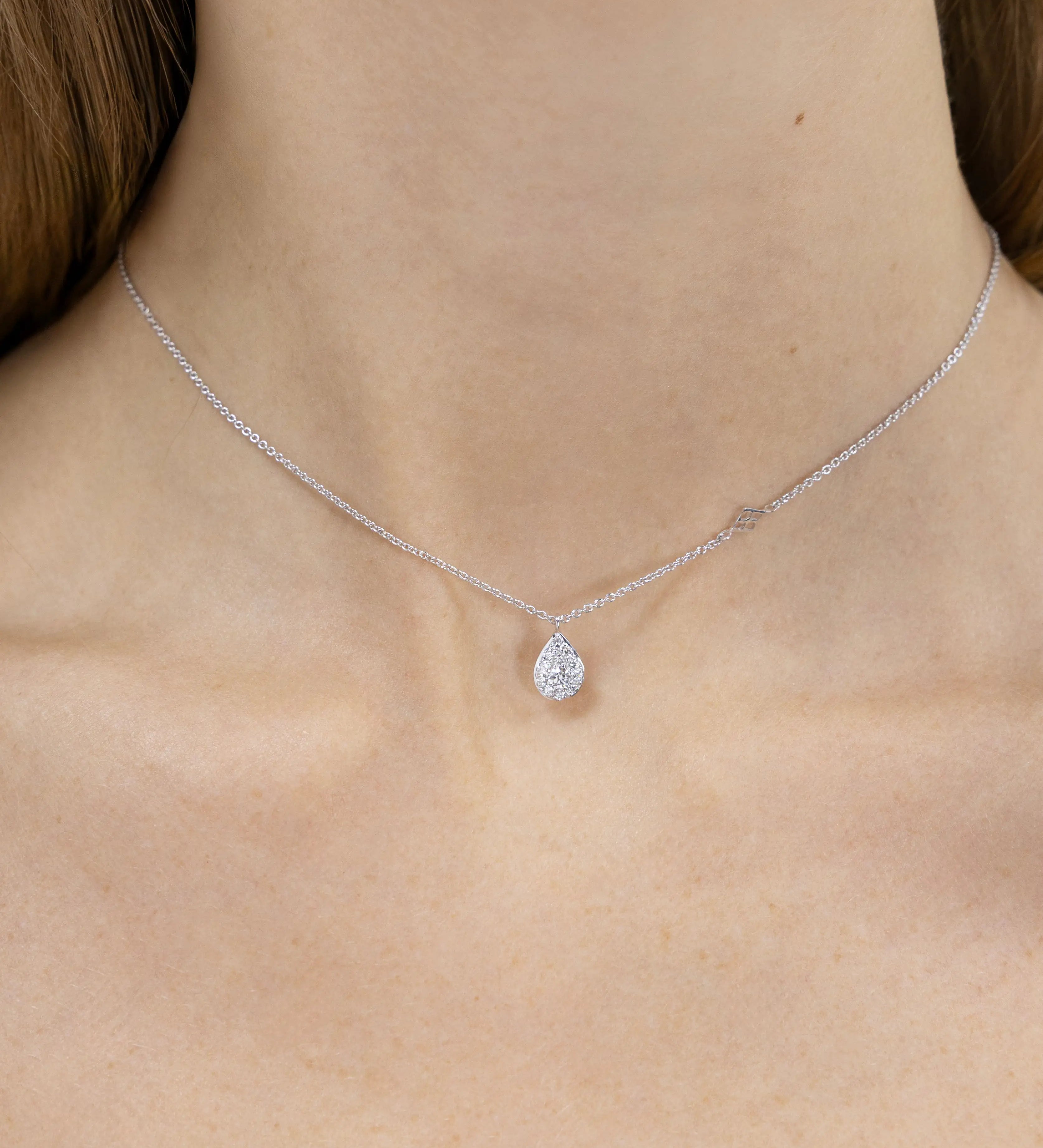 Collier Bagatelle en or blanc et Diamant de laboratoire 