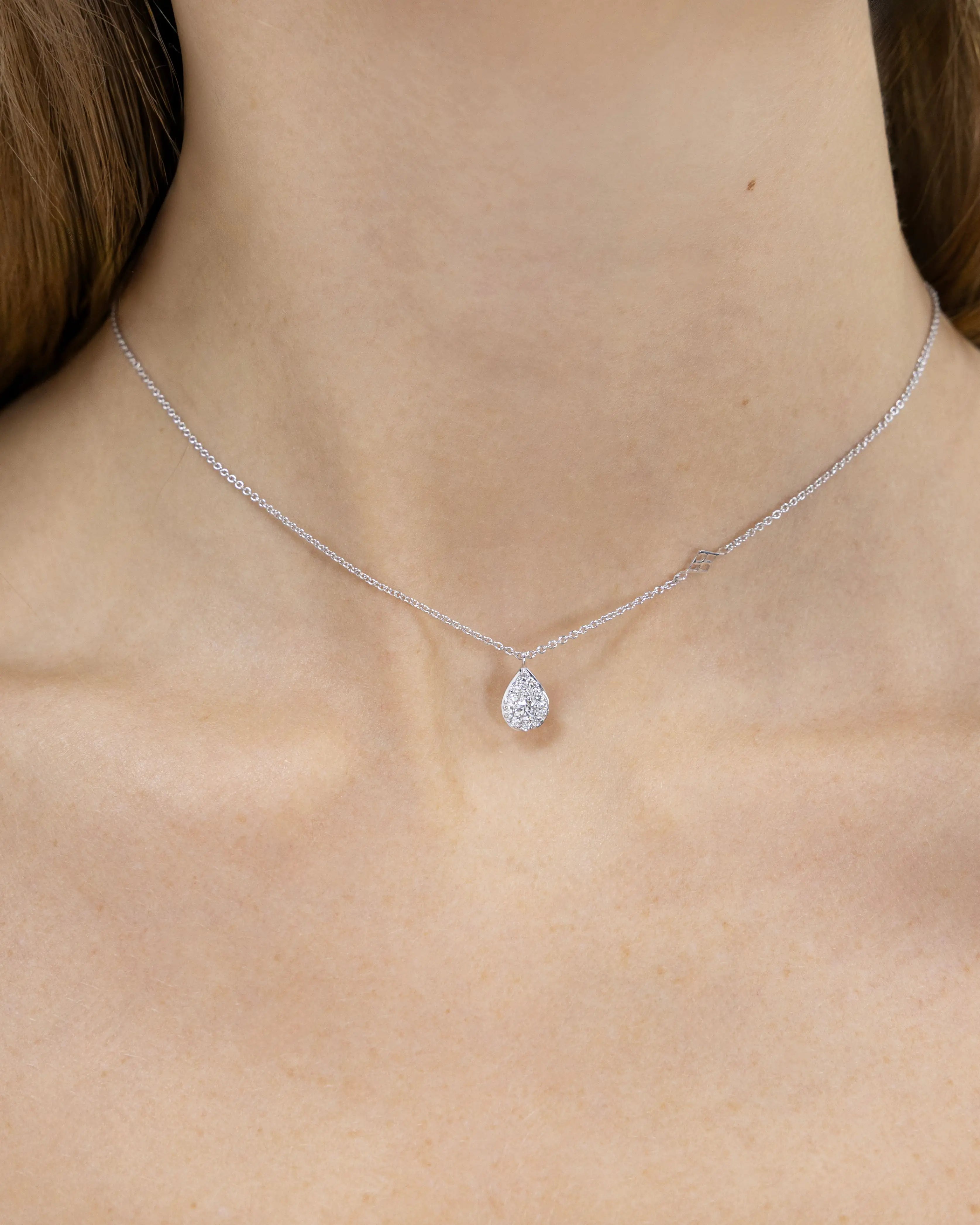 Collier Bagatelle en or blanc et Diamant de laboratoire 