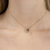 Collier Flora Brune en or jaune 