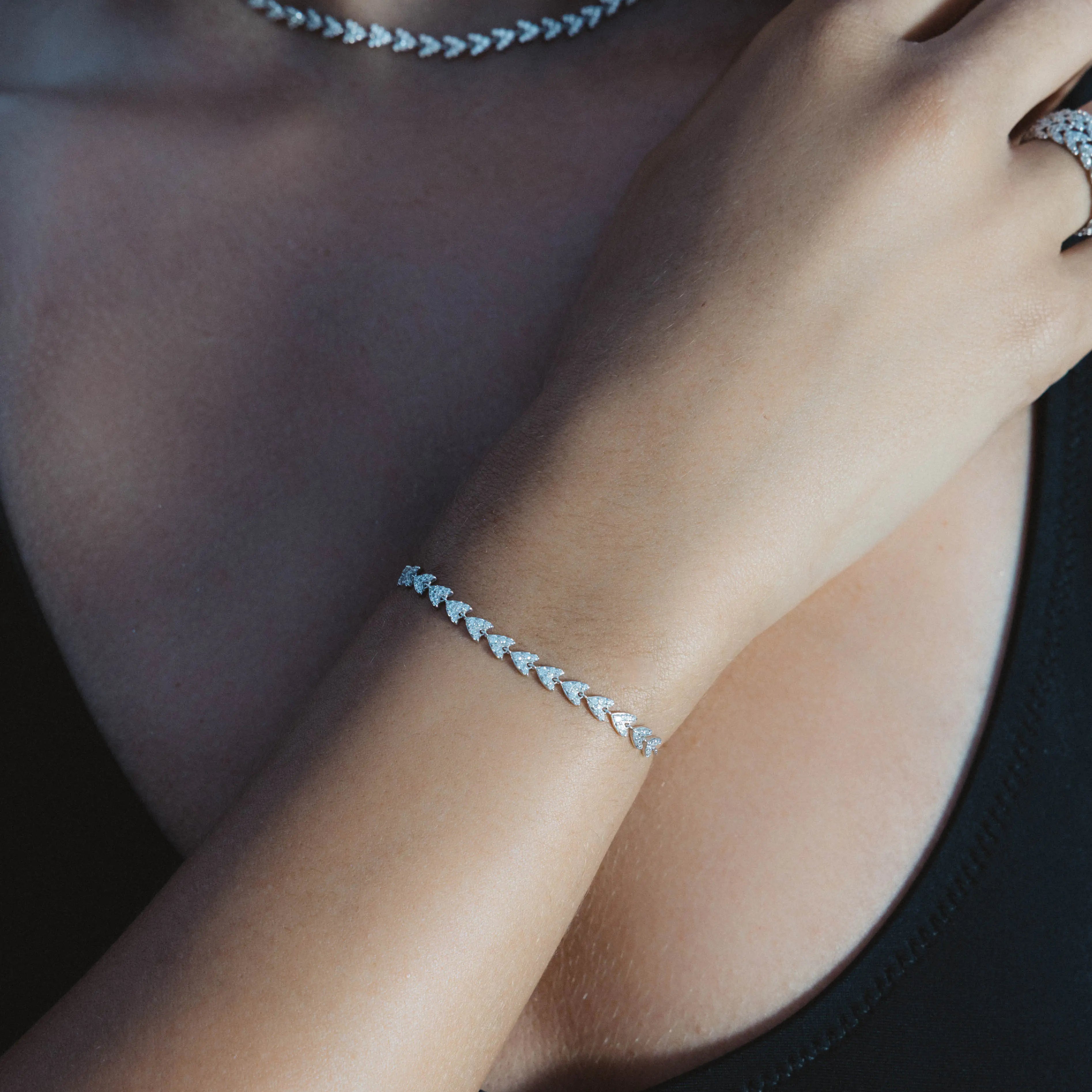 Bracelet Alaïa en Or Blanc