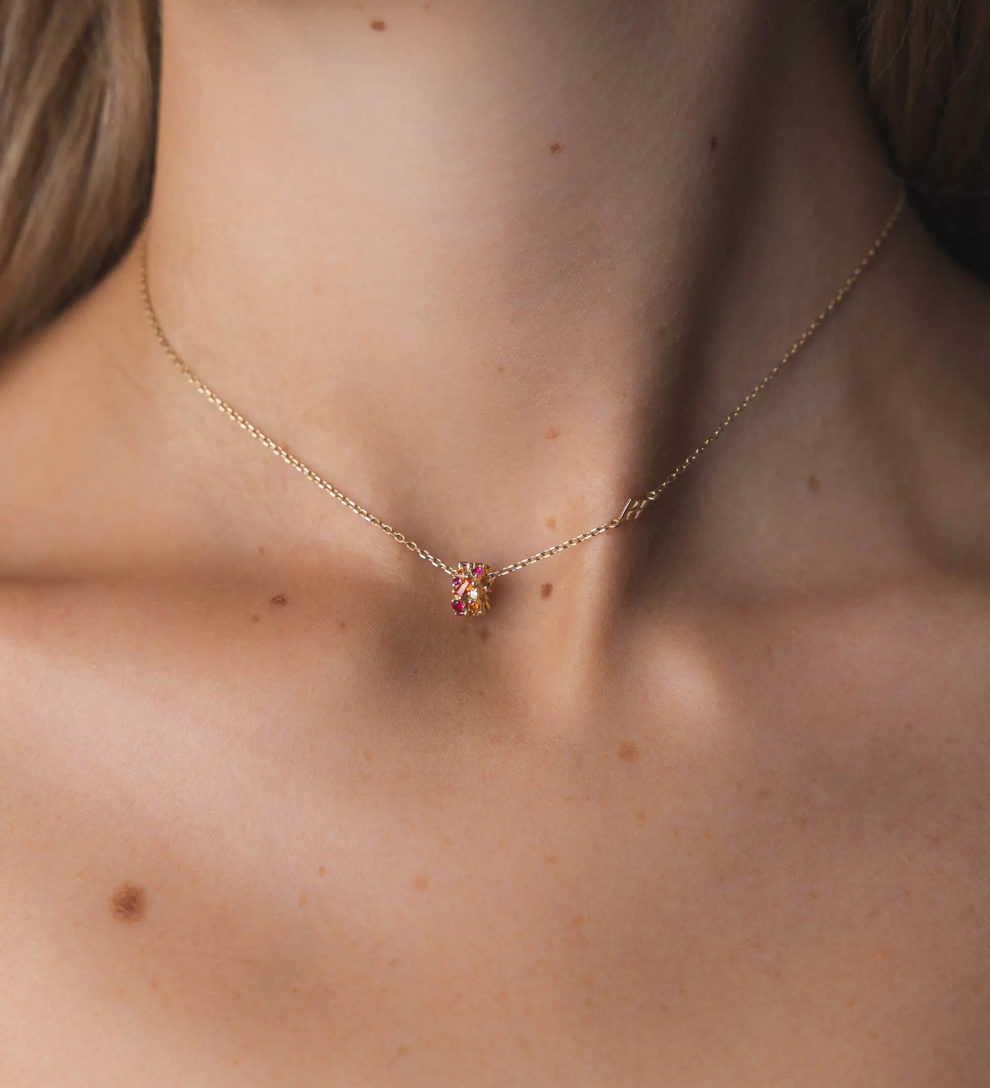 collier Baby Ophélie Rosée en Or Jaune