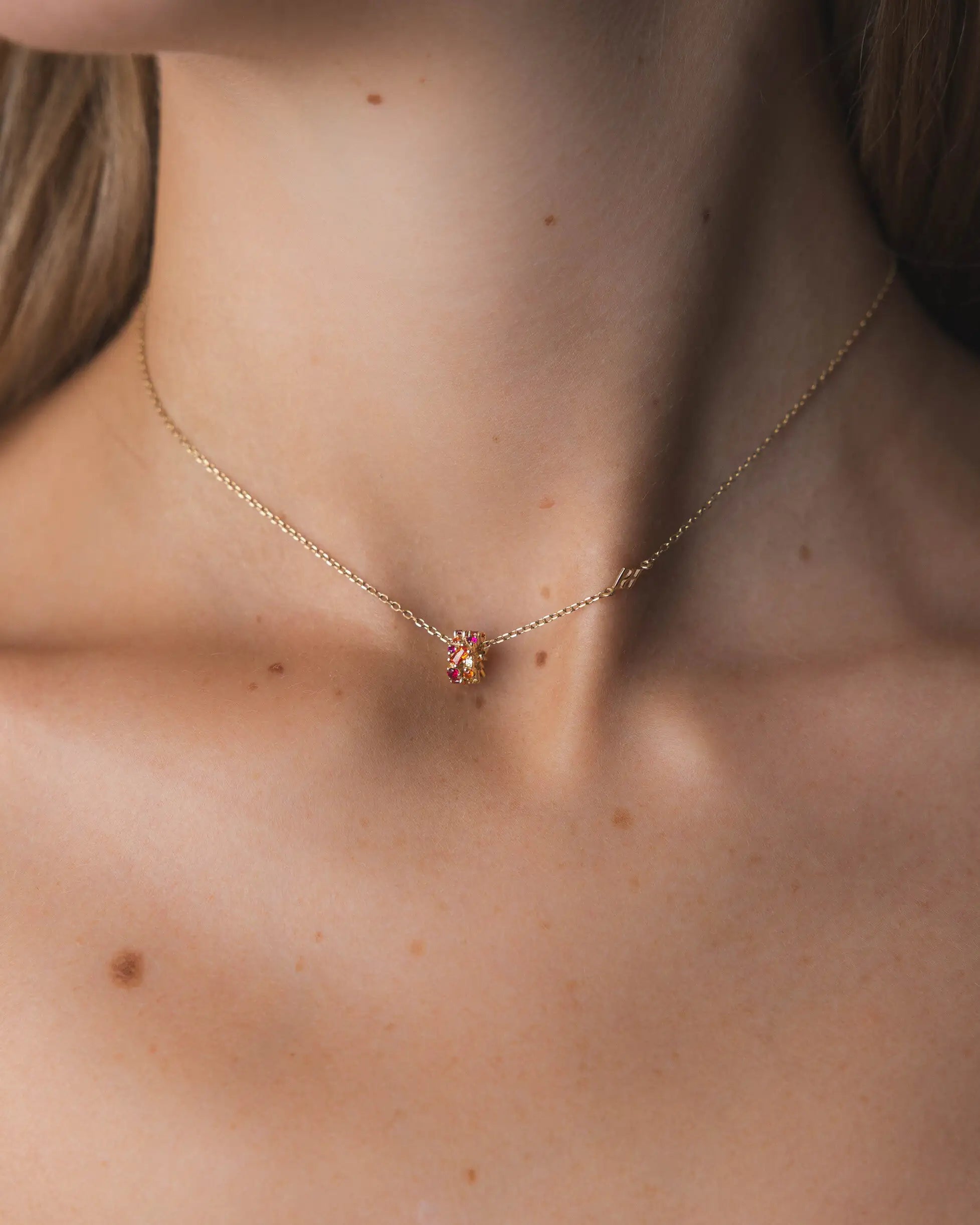 collier Baby Ophélie Rosée en Or Jaune
