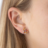 Boucles d'oreilles Paloma Rosée en or jaune 