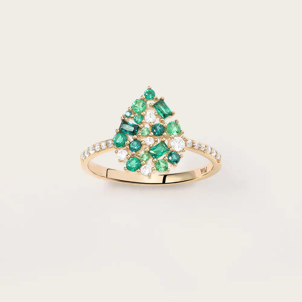 Bague Paloma Olive en or jaune 
