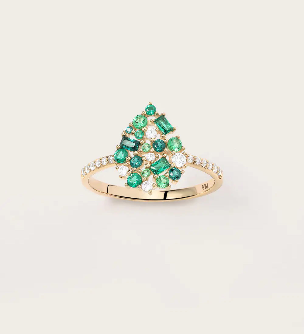 Bague Paloma Olive en or jaune 
