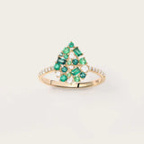 Bague Paloma Olive en or jaune 