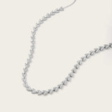 Collier Couronne en Or Blanc