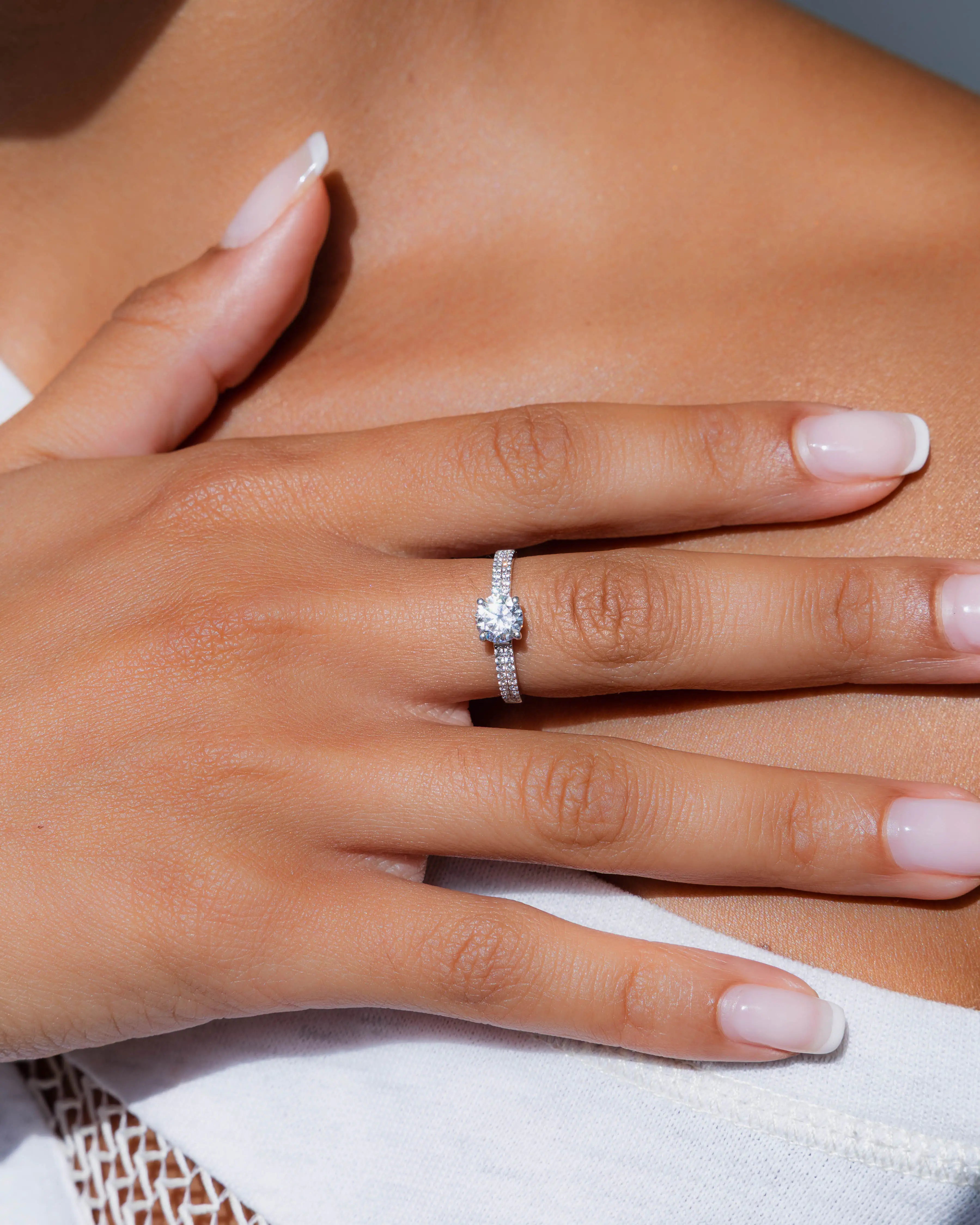 Bague Céleste en Or blanc