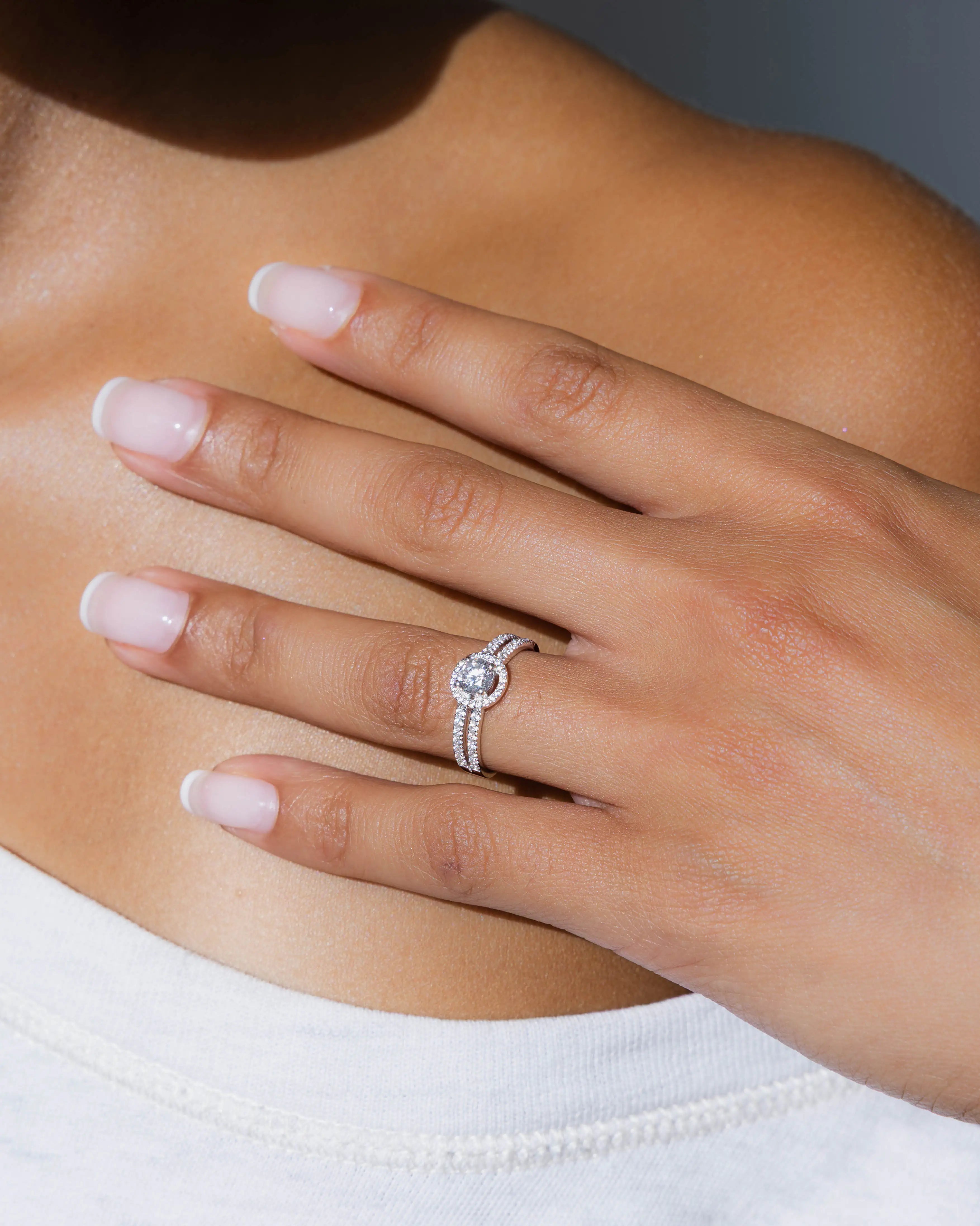 Bague Aurora Or blanc