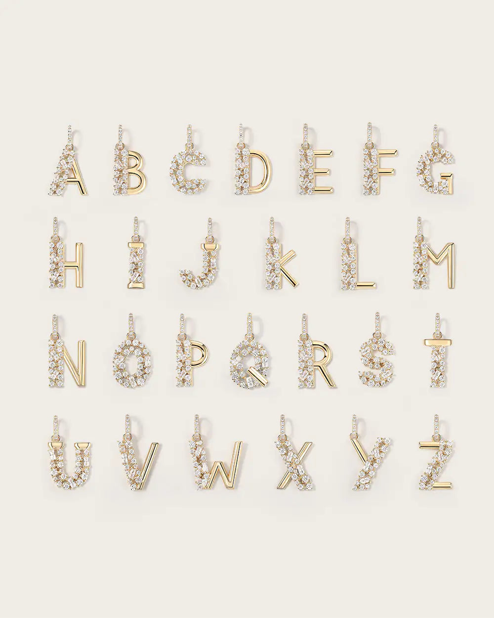 Alphabet en Or Jaune