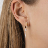 Boucles d'oreilles Alba 0.9 carat en Or Jaune et diamant de synthèse