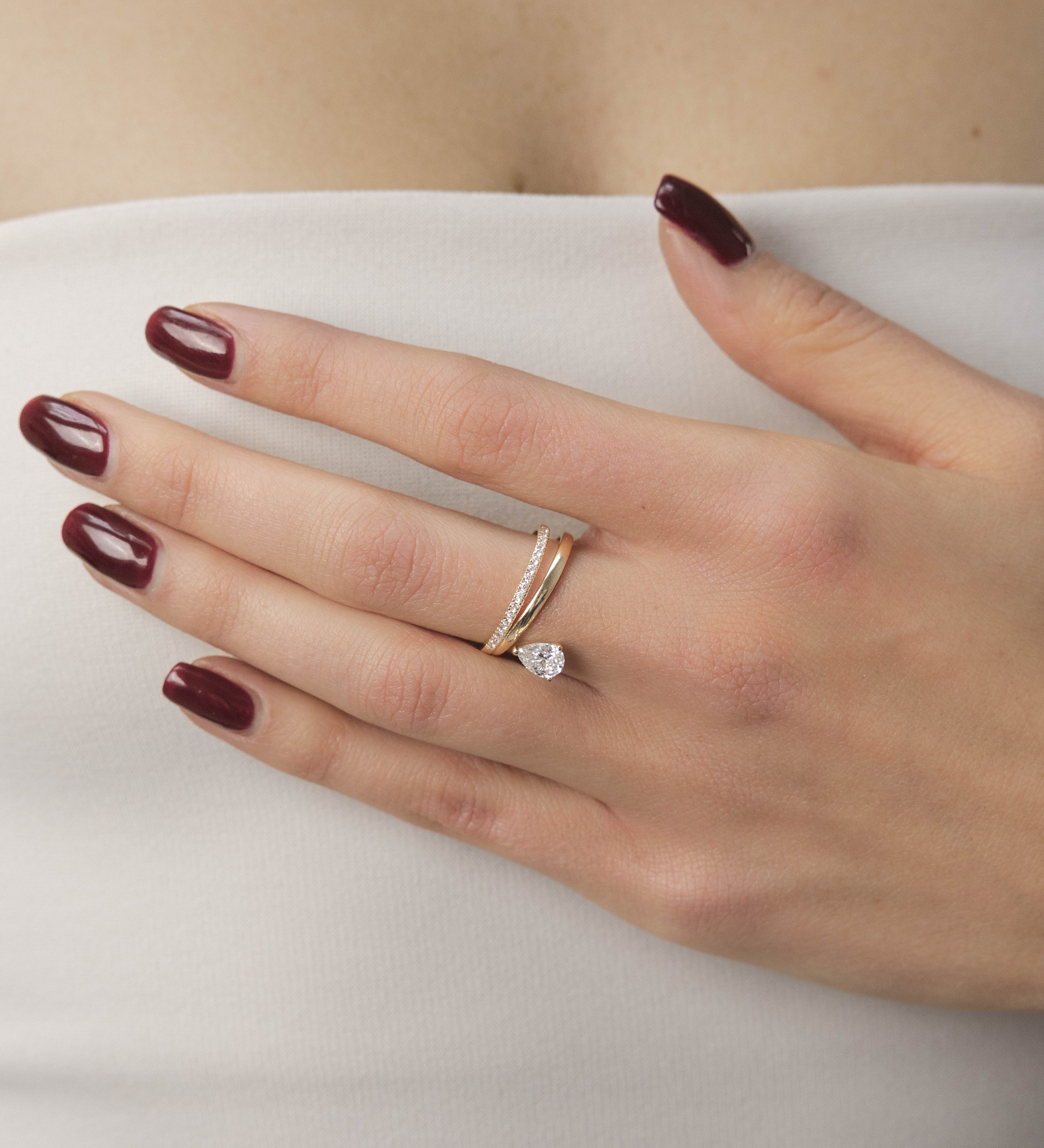 Bague Alba 0.85 carat en Or Jaune