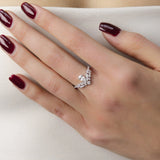 Bague Grâce 0.91 carat en or blanc et diamant de synthèse
