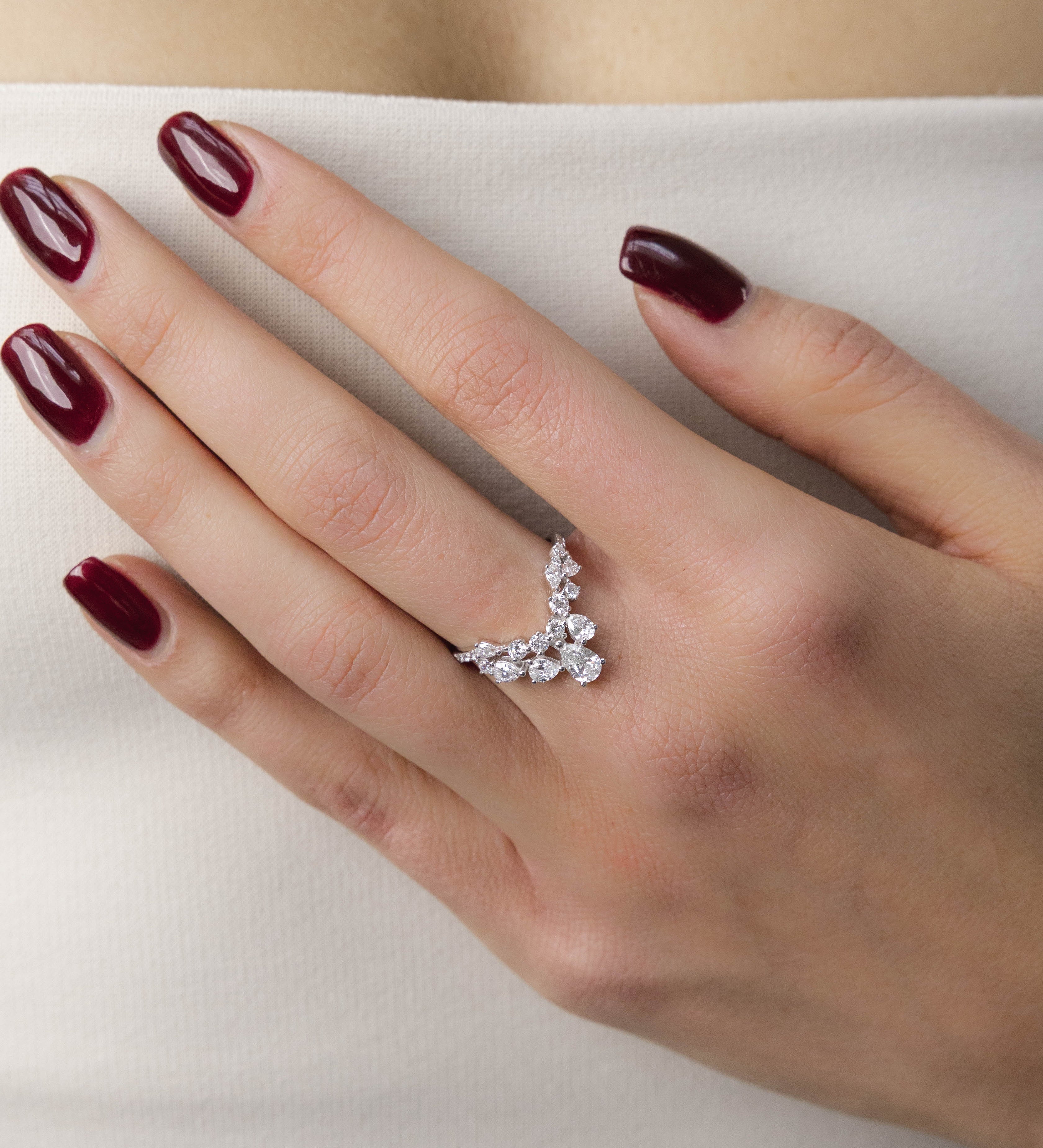 Bague Lou 1.36 carats en or blanc 