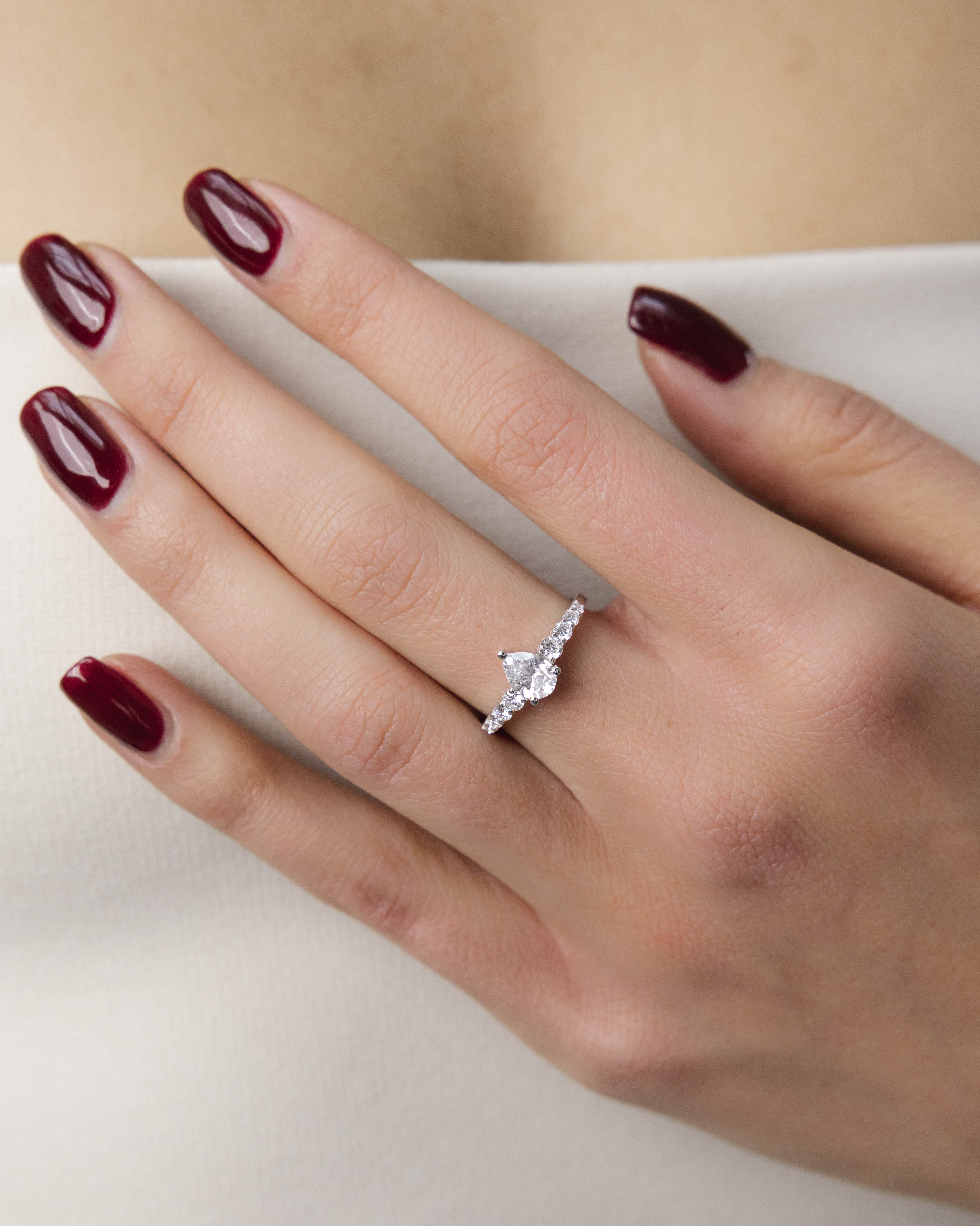 Bague Diana 1.06 carats en or blanc