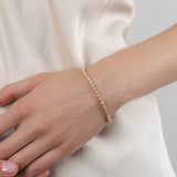 Bracelet Elya 1.79 carats en Or Jaune et diamant de synthèse