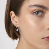 Boucles d'oreilles Laura 0.74 carat Or Blanc et diamant de synthèse