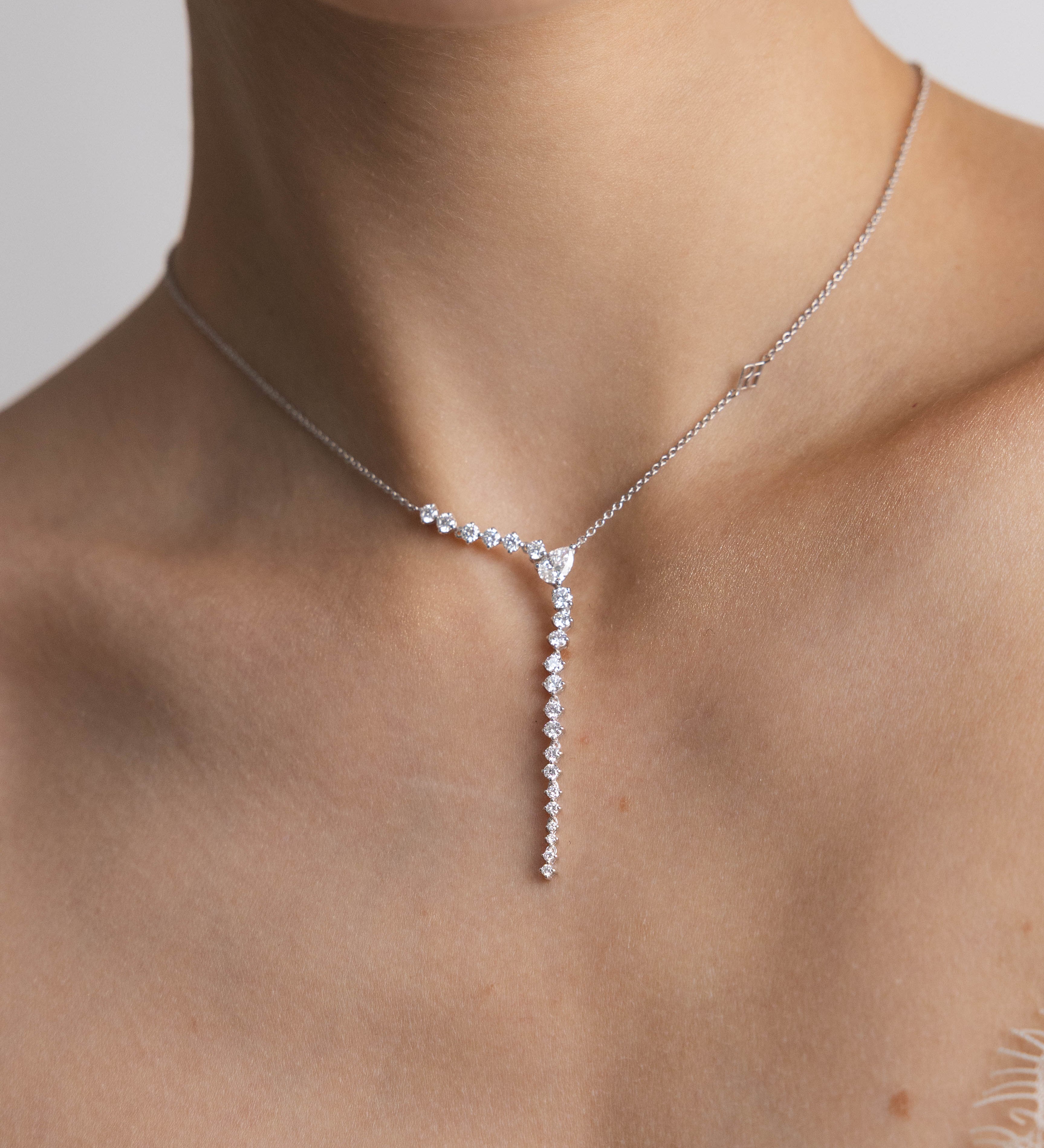 Collier Grâce 1.33 carats en or blanc