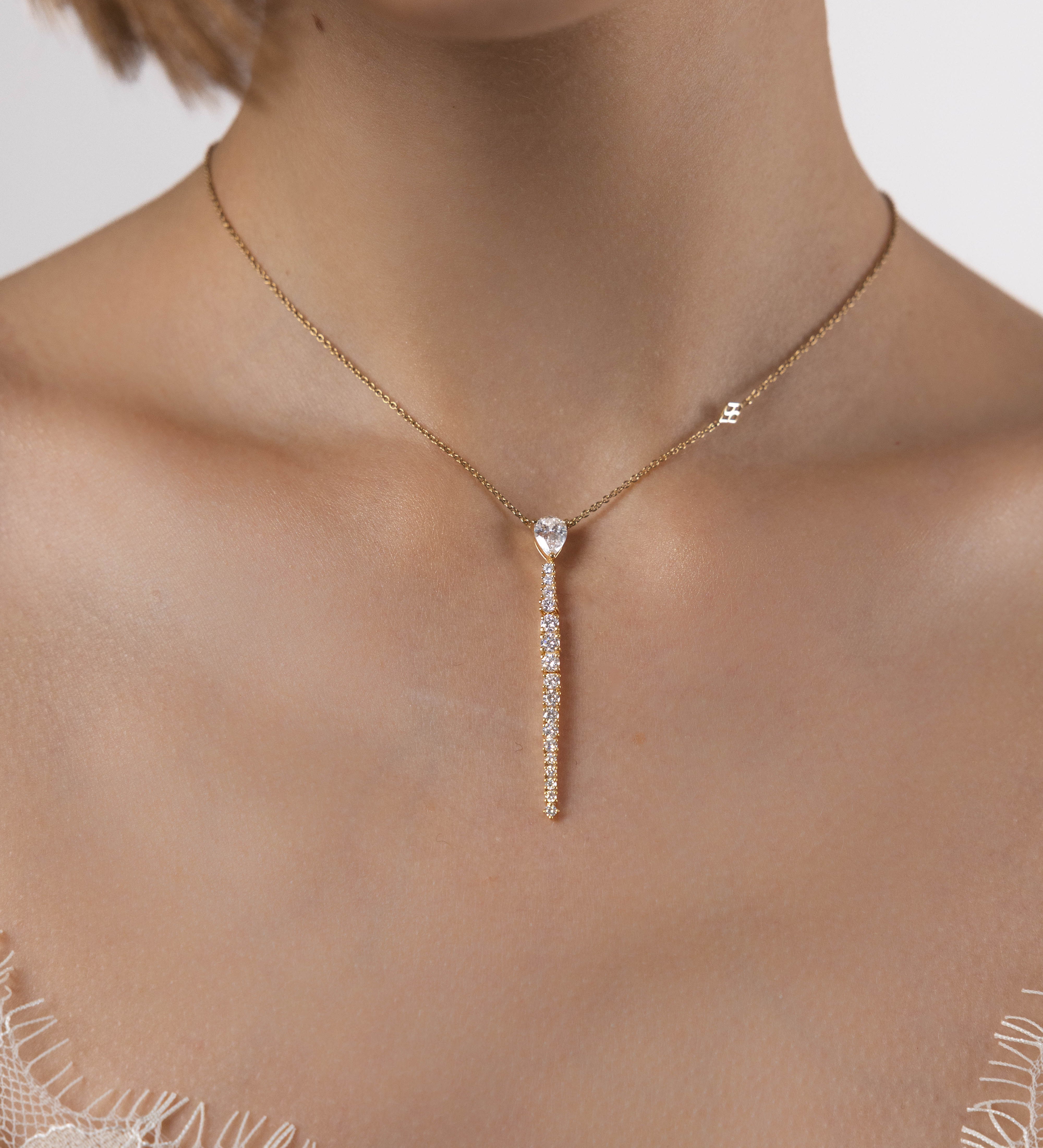 Collier Marilou 1.43 carats en Or Jaune