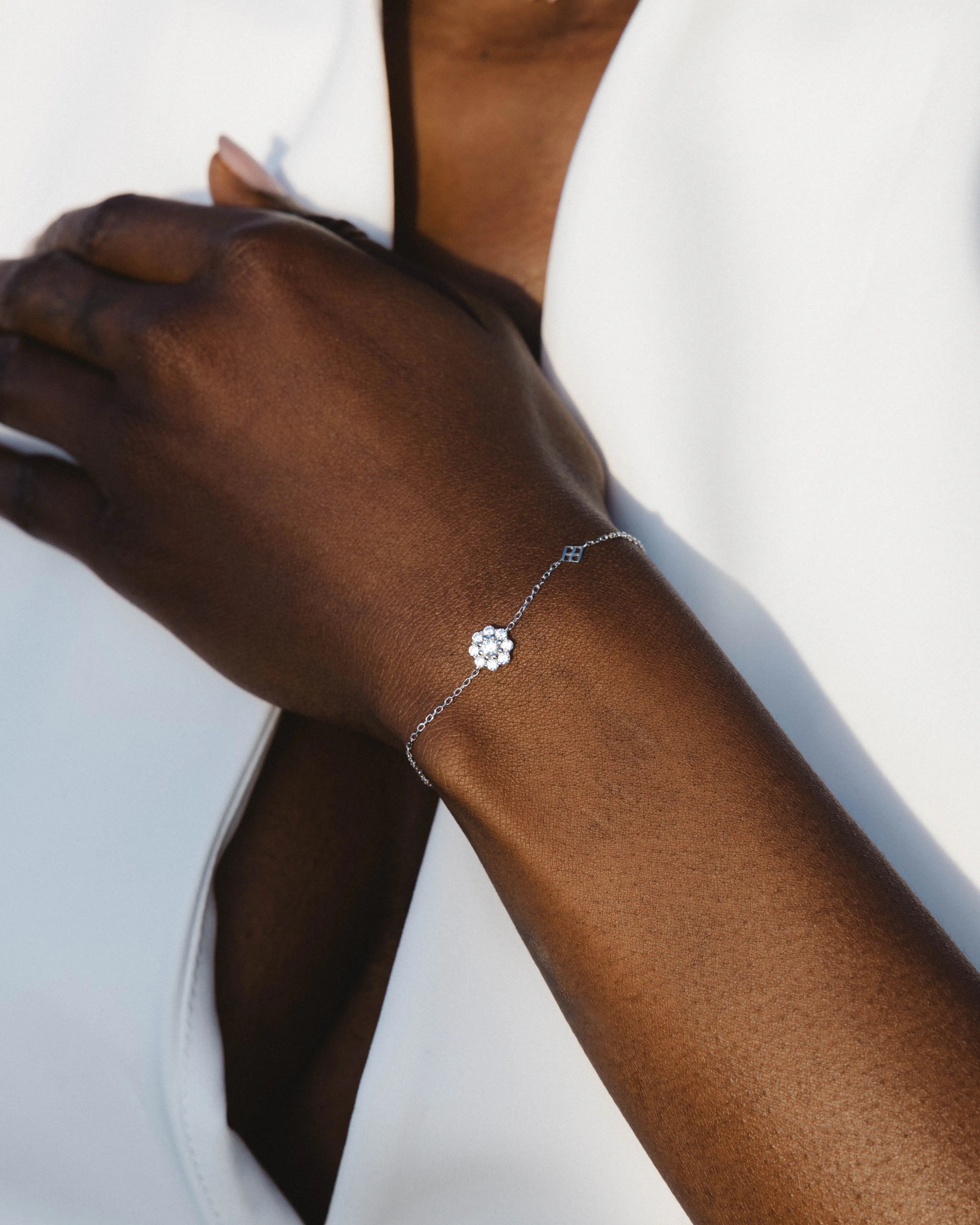 Bracelet Julia en or blanc
