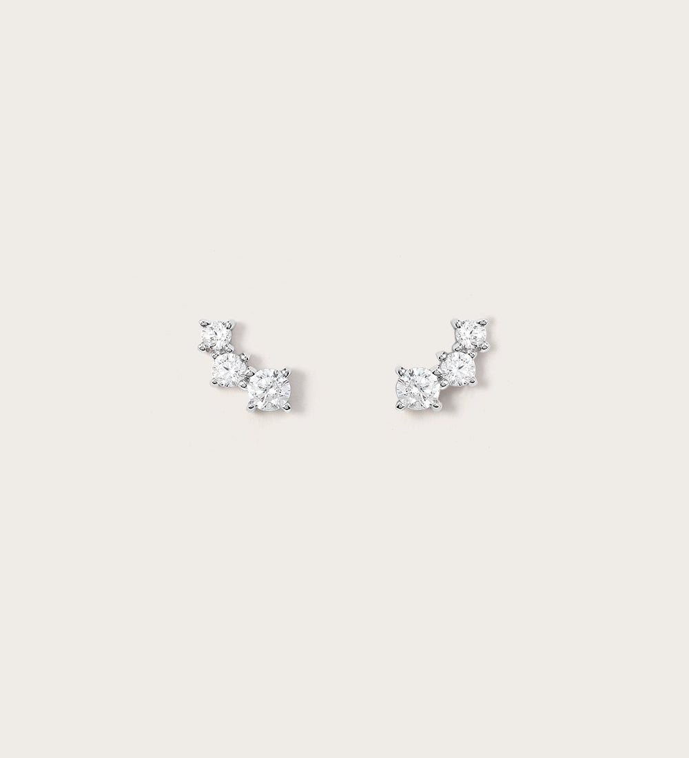 Boucles d'Oreilles Estrella en or blanc 