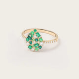 Bague Paloma Olive en or jaune 