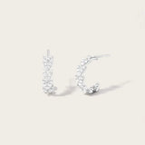 Boucles d'Oreilles Jula en or blanc