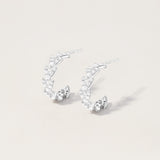 Boucles d'Oreilles Jula en or blanc 