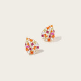 Boucles d'oreilles Paloma Rosée en or jaune 