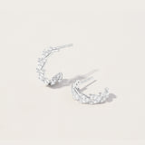 Boucles d'Oreilles Jula en or blanc 