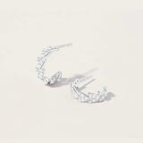 Boucles d'Oreilles Jula en or blanc 