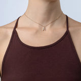 Collier Initiale A porté