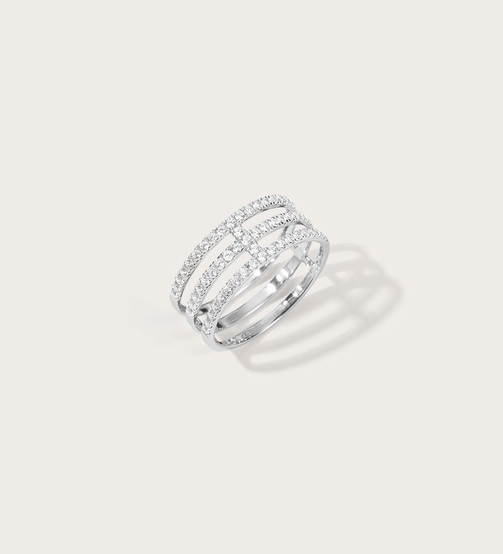 Bague Eva en or blanc 